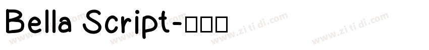 Bella Script字体转换